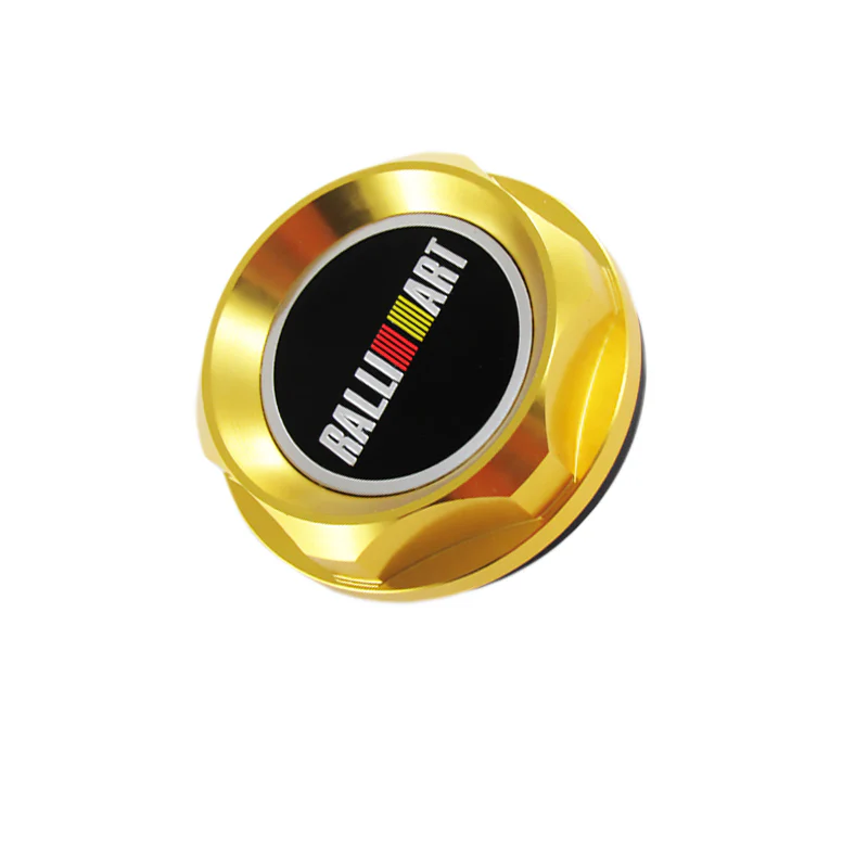 Ralliart Gold Racing Engine Oil Cap Oil Fuel Filler Cover Cap For Mitsubishi - Image 5