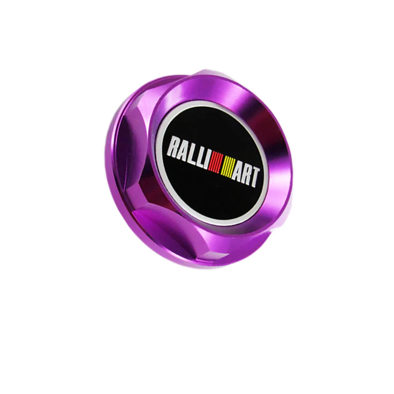 Ralliart Purple Racing Engine Oil Cap Oil Fuel Filler Cover Cap For Mitsubishi - Image 2