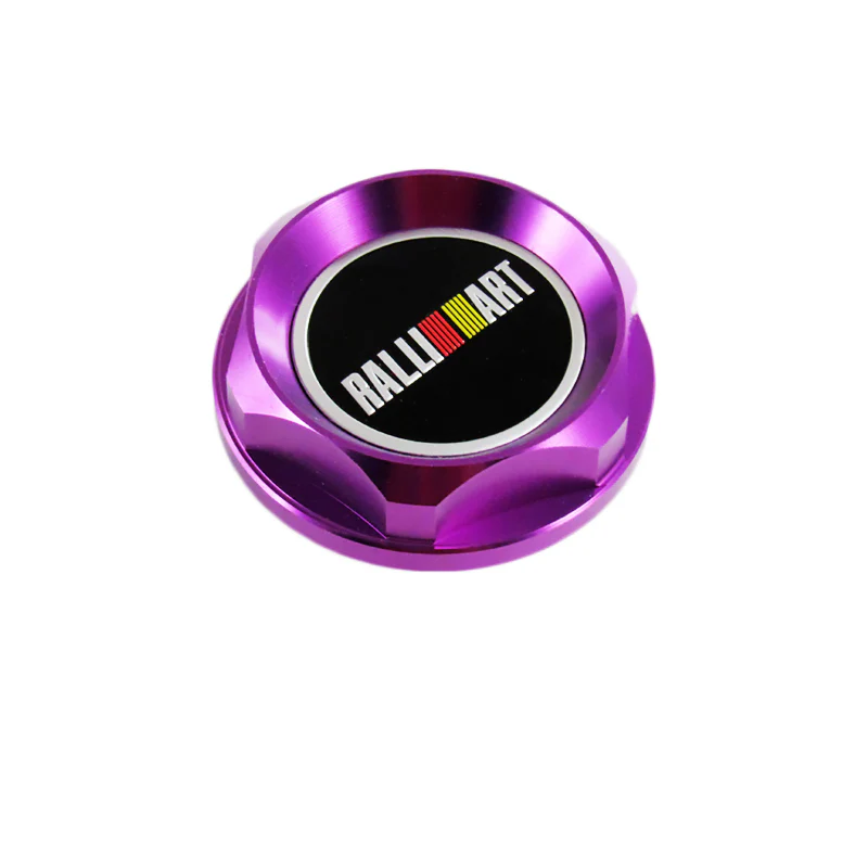 Ralliart Purple Racing Engine Oil Cap Oil Fuel Filler Cover Cap For Mitsubishi - Image 5