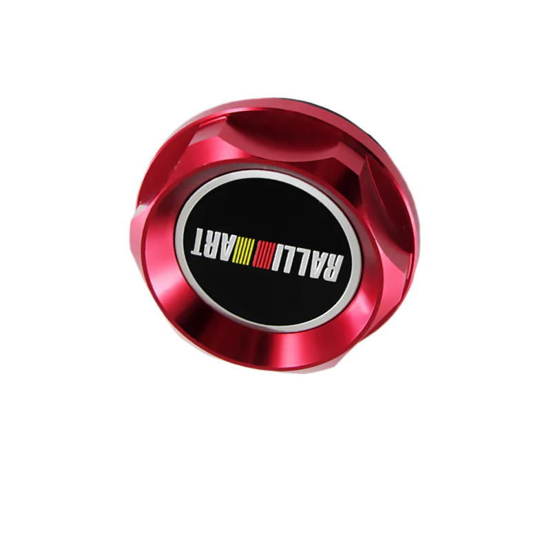 Ralliart RED Racing Engine Oil Cap Oil Fuel Filler Cover Cap For Mitsubishi - Image 2
