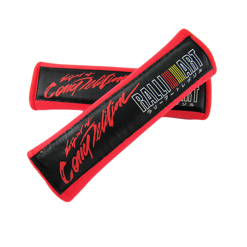 RALLIART Red Seat Belt Cover X2 - Image 2