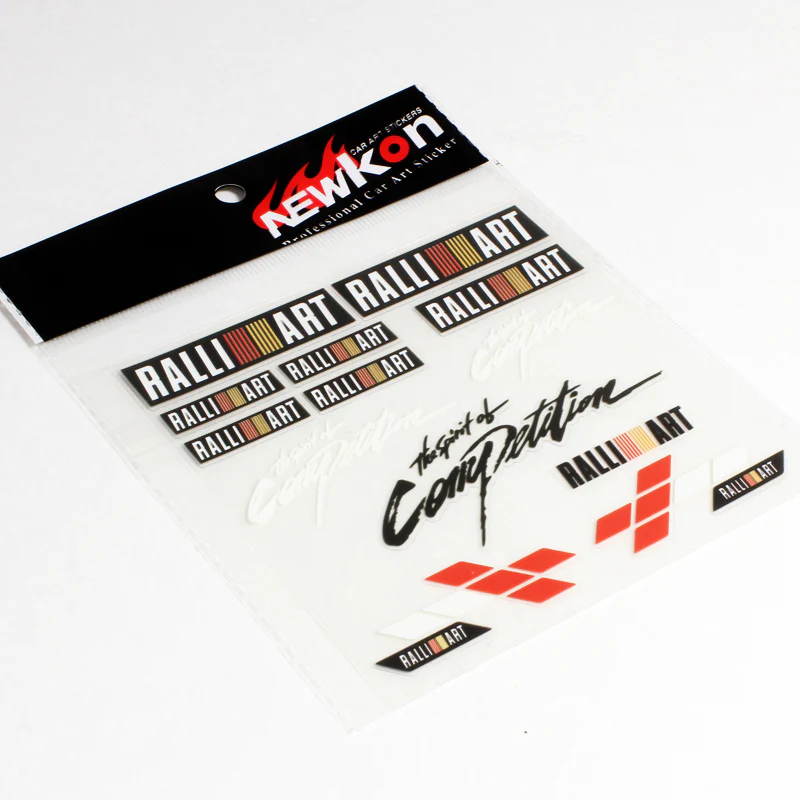 Mitsubishi Ralliart 13pcs Reflective Sticker Set - Image 5