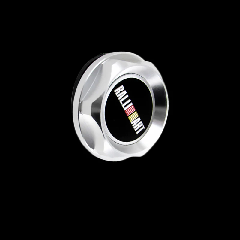 Ralliart SILVER Racing Engine Oil Cap Oil Fuel Filler Cover Cap For Mitsubishi - Image 5