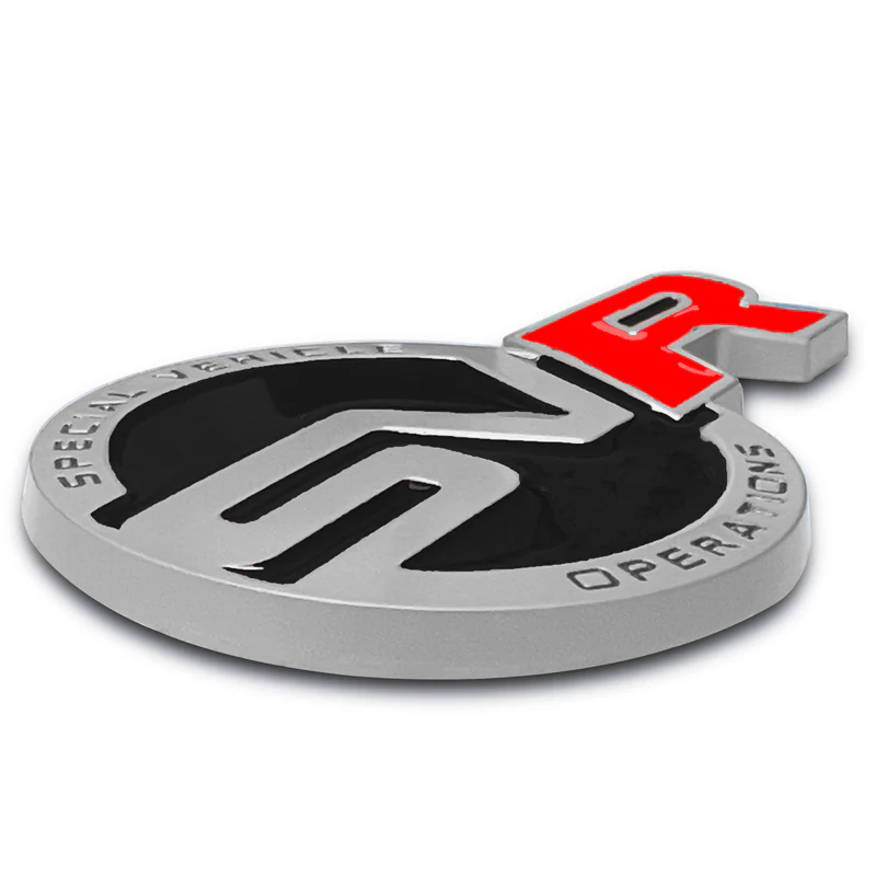 Universal Black Red Badge Emblem Deck Lid Trunk Rear Decal Range Rover 1PC - Image 3