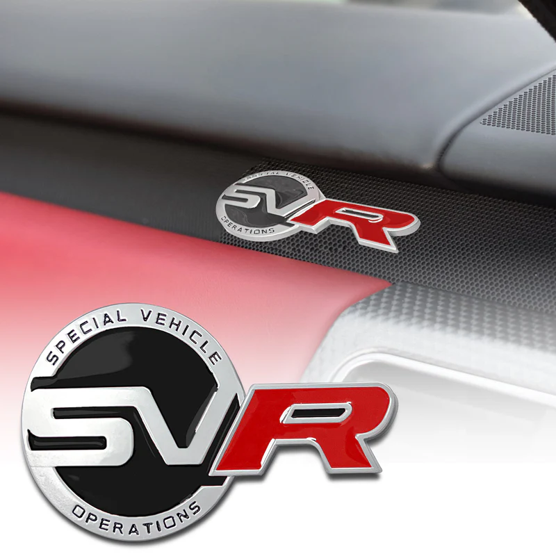 Universal Black Red Badge Emblem Deck Lid Trunk Rear Decal Range Rover 1PC - Image 8
