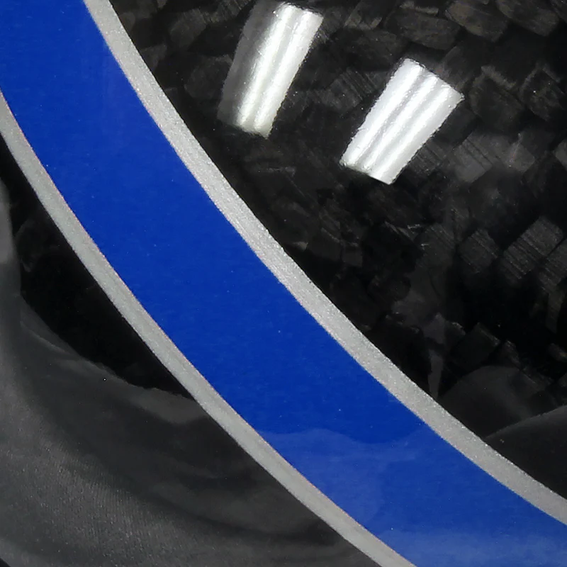 Mugen 6-Speed Carbon Fiber Shift Knob with Blue Line - Image 3