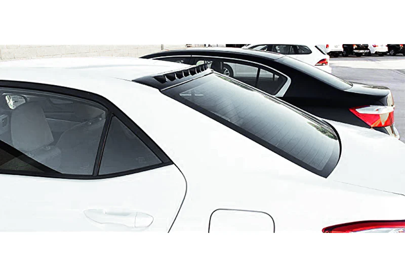 Real Carbon Fiber Rear Roof Spoiler Wing For 2013-2017 Toyota Corolla -Shark Fin Style - Image 4