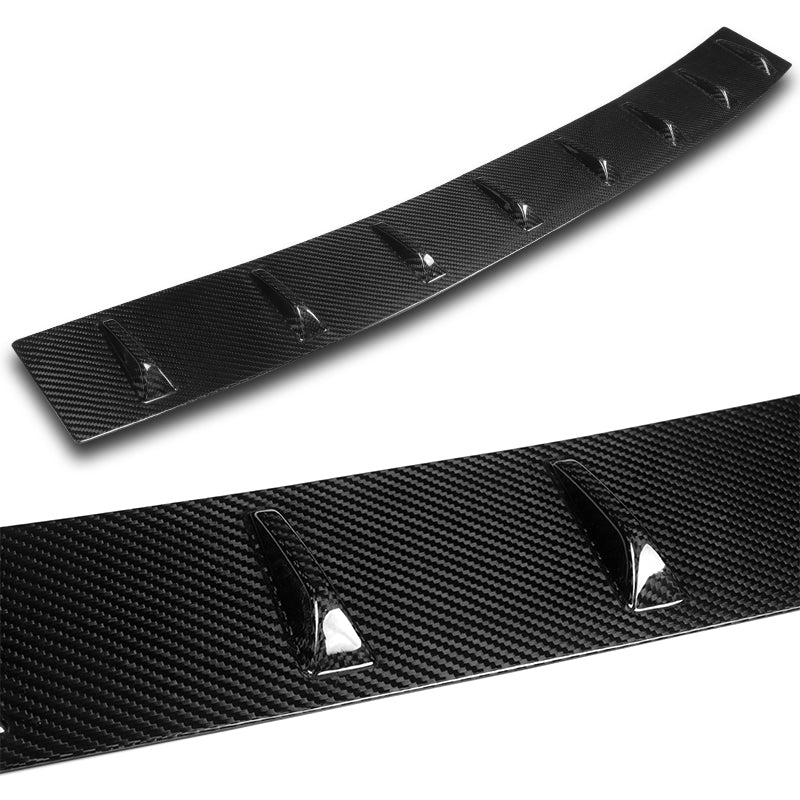 Real Carbon Fiber Rear Roof Vortex Generator Spoiler Wing For 2015-2023 Ford Mustang Coupe -Shark Fin Style - Image 2