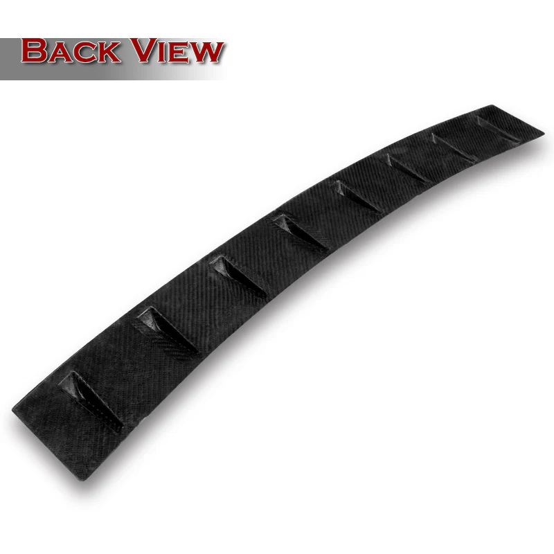 Real Carbon Fiber Rear Roof Vortex Generator Spoiler Wing For 2015-2023 Ford Mustang Coupe -Shark Fin Style - Image 4