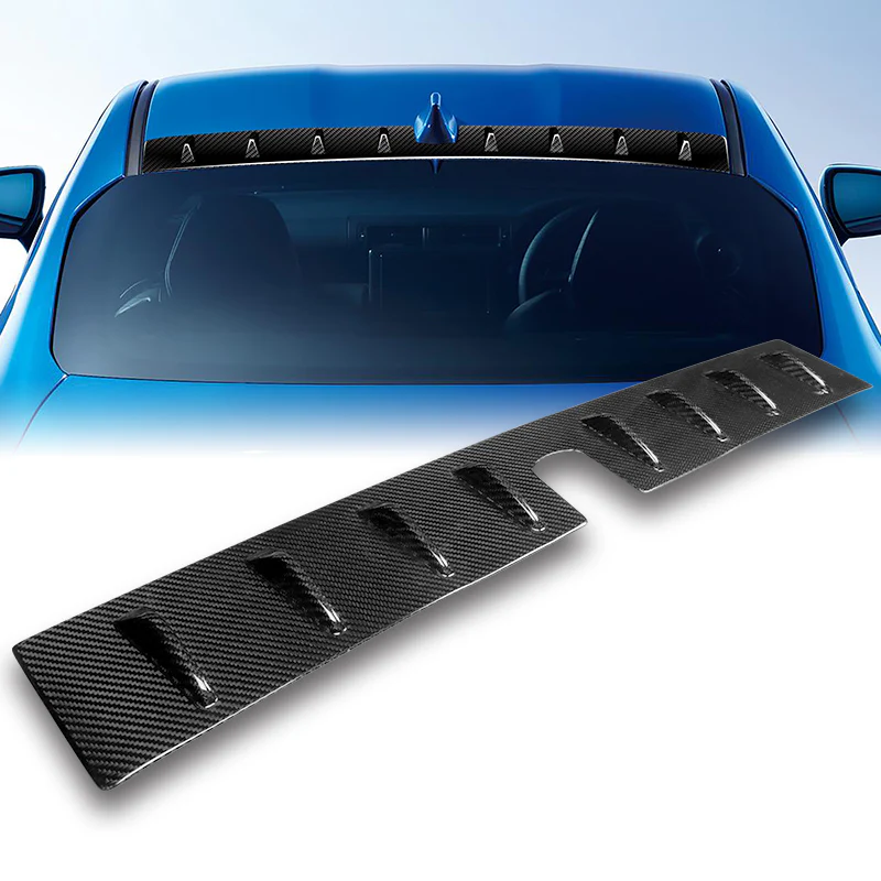 Real Carbon Fiber Rear Roof Vortex Generator Spoiler Wing For 2022 2023 2024 Subaru BRZ / Toyota GR86 -Shark Fin Style - Image 5