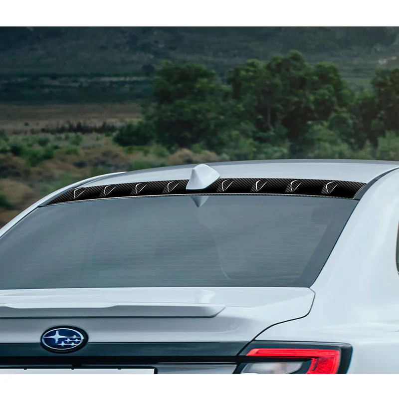 Real Carbon Fiber Rear Roof Vortex Generator Spoiler Wing For 2022 2023 2024 2025 Subaru WRX -Shark Fin Style - Image 10