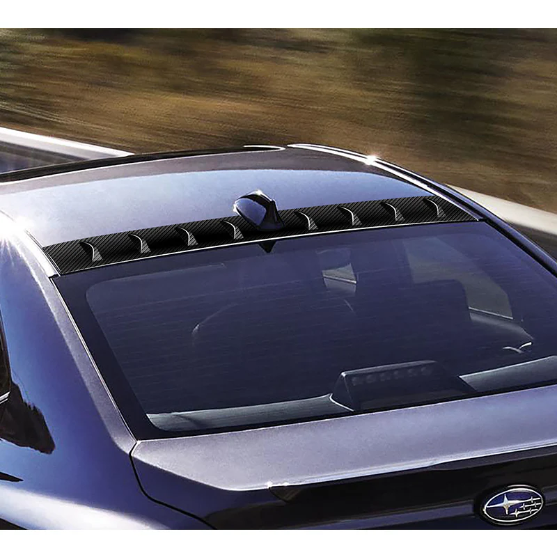 Real Carbon Fiber Rear Roof Vortex Generator Spoiler Wing For 2022 2023 2024 2025 Subaru WRX -Shark Fin Style - Image 8