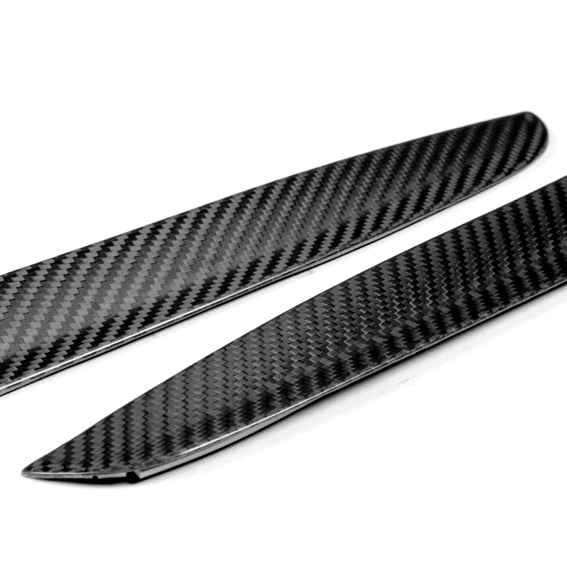 Real Carbon Fiber Tape On Side Window Sun Shield Rain Guard Visor For 2011 - 2021 Dodge Charger 4PCS - Image 2
