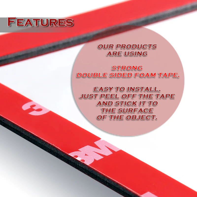 Real Carbon Fiber Tape On Side Window Sun Shield Rain Guard Visor For 2011 - 2021 Dodge Charger 4PCS - Image 6