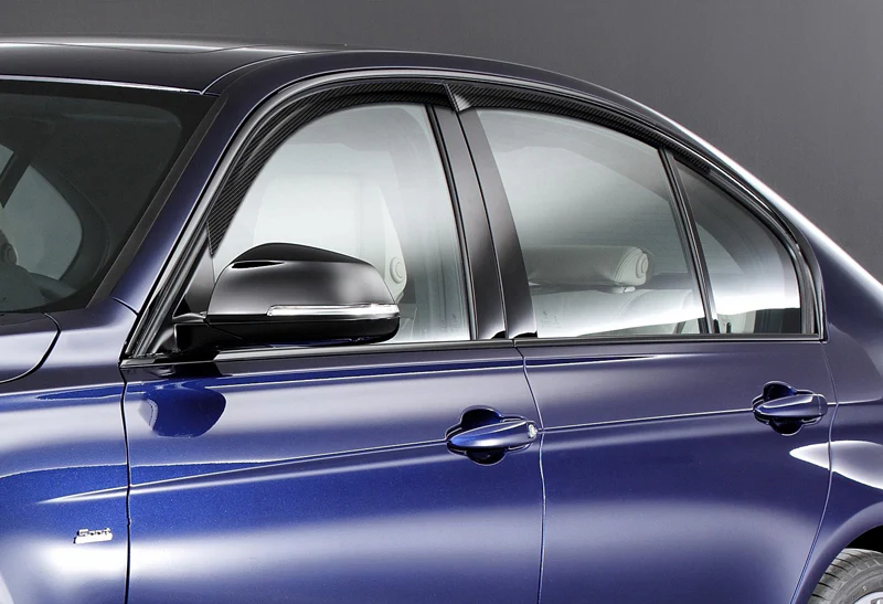 Real Carbon Fiber Tape On Side Window Sun Shield Rain Guard Visor For 2012 - 2018 BMW F30 320i 330i 328i 340i 4-DR/Sedan - Image 4