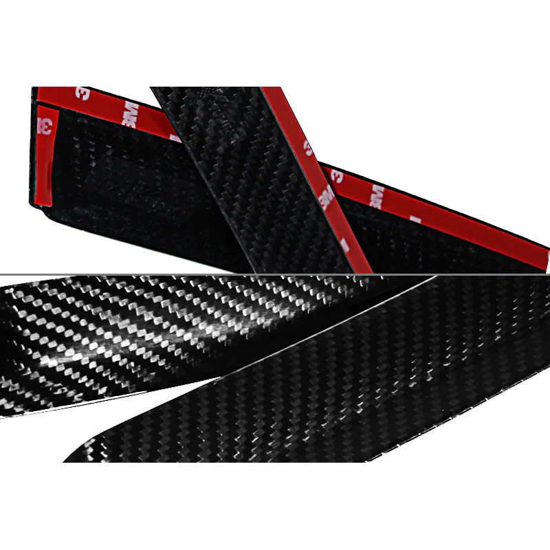 Real Carbon Fiber Tape On Side Window Sun Shield Rain Guard Visor For 2015 - 2018 Mercedes-Benz W205 C-Class C180 C200 C300 C63 C43 Sedan - Image 2