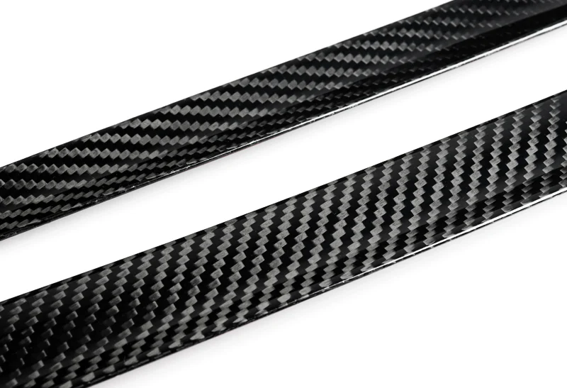 Real Carbon Fiber Tape On Side Window Sun Shield Rain Guard Visor For 2015 - 2020 Ford Mustang 2-DR/Coupe - Image 2
