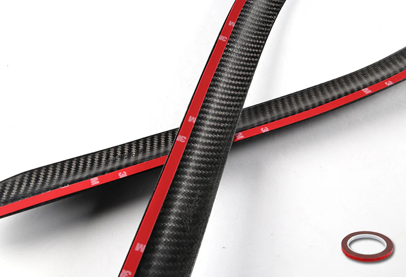 Real Carbon Fiber Tape On Side Window Sun Shield Rain Guard Visor For 2017 - 2020 Toyota FT86 - Image 2