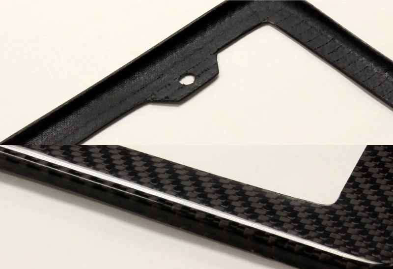Real Carbon Fiber Type-1 Universal License 2 Holes Plate Frame Cover USA/CAN -1 PCS - Image 2