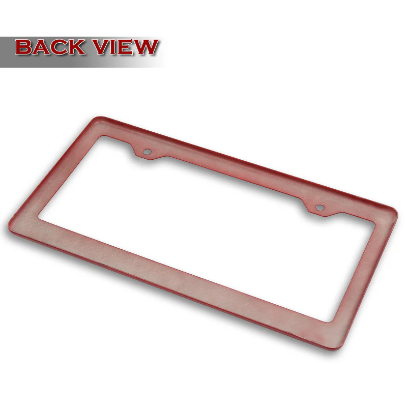 Real Red Carbon Fiber Type-1 Universal License 2 Holes Plate Frame Cover USA/CAN -1 PCS - Image 4