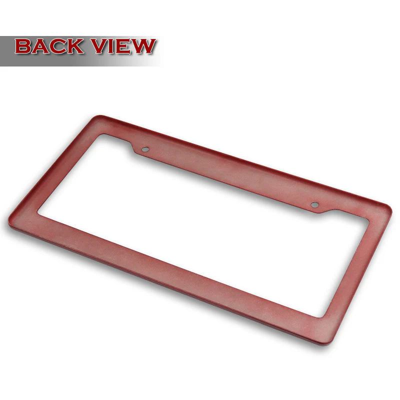 Real Red Carbon Fiber Type-2 Universal License 2 Holes Plate Frame Cover USA/CAN -1 PCS - Image 4