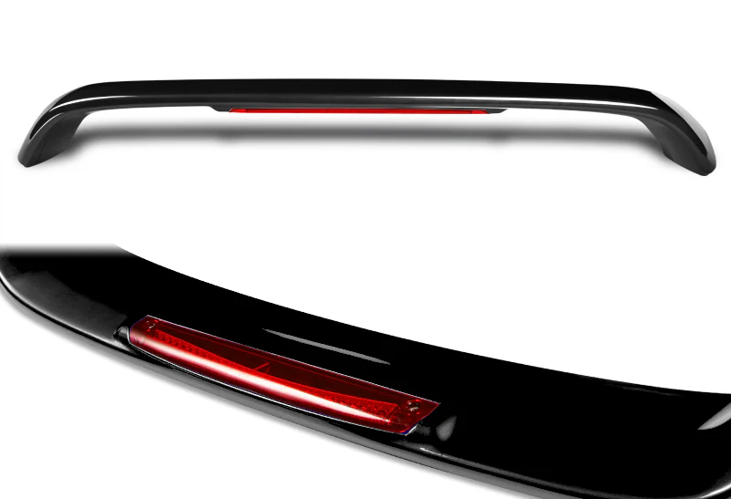 Rear Trunk Lip Spoiler Wing For 1996-2000 Honda Civic Coupe 2-Door With LED Brake Light -ABS Painted Black - Image 3