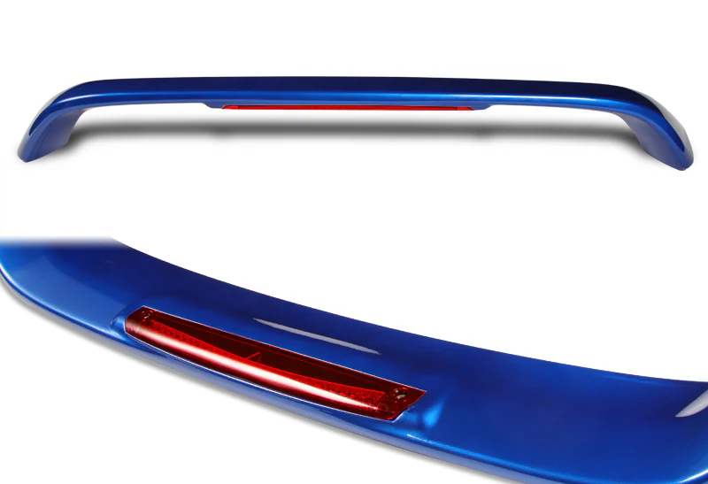 Rear Trunk Lip Spoiler Wing For 1996-2000 Honda Civic Coupe 2-Door With LED Brake Light -ABS Painted Blue - Image 3