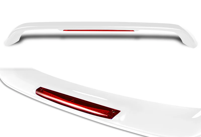 Rear Trunk Lip Spoiler Wing For 1996-2000 Honda Civic Coupe 2-Door With LED Brake Light -ABS Painted White - Image 3