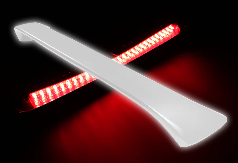 Rear Trunk Lip Spoiler Wing For 1996-2000 Honda Civic Coupe 2-Door With LED Brake Light -ABS Painted White - Image 5