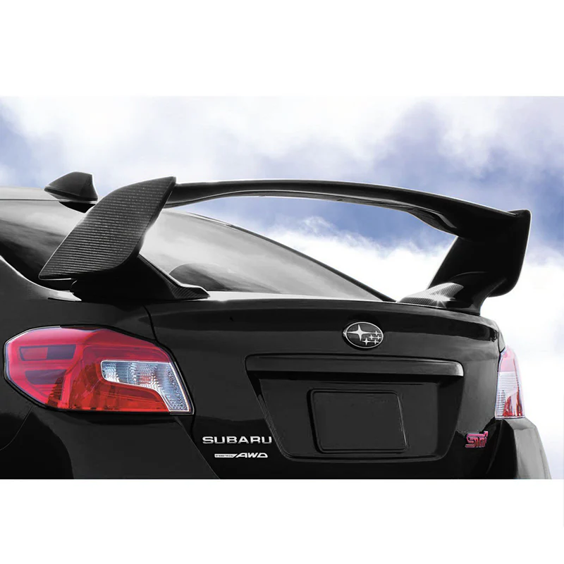Rear Trunk Lip Spoiler Wing For 2015-2021 Subaru WRX STI -Full Real Carbon Fiber - Image 4