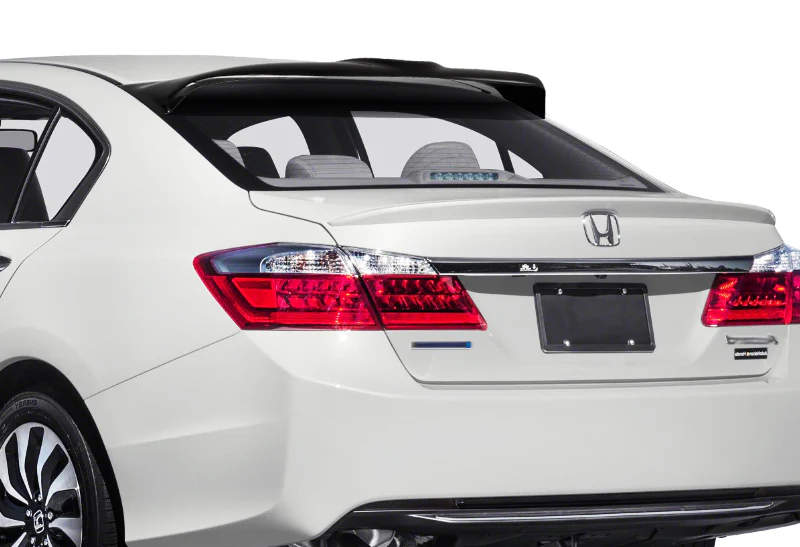 Rear Window Roof Visor Wing Spoiler For 2013-2017 Honda Accord Sedan 4-DR -Smoke Acrylic - Image 3