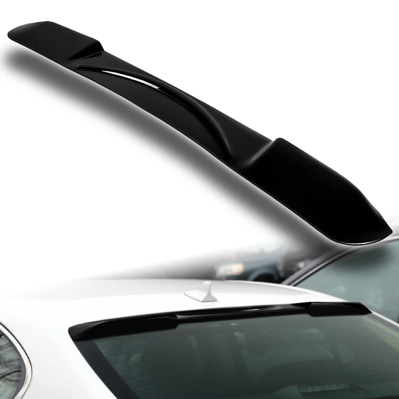 Rear Window Roof Visor Wing Spoiler For 2013-2020 Lexus GS350 / GS450H / GSF 4-DR/Sedan -Black ABS - Image 5