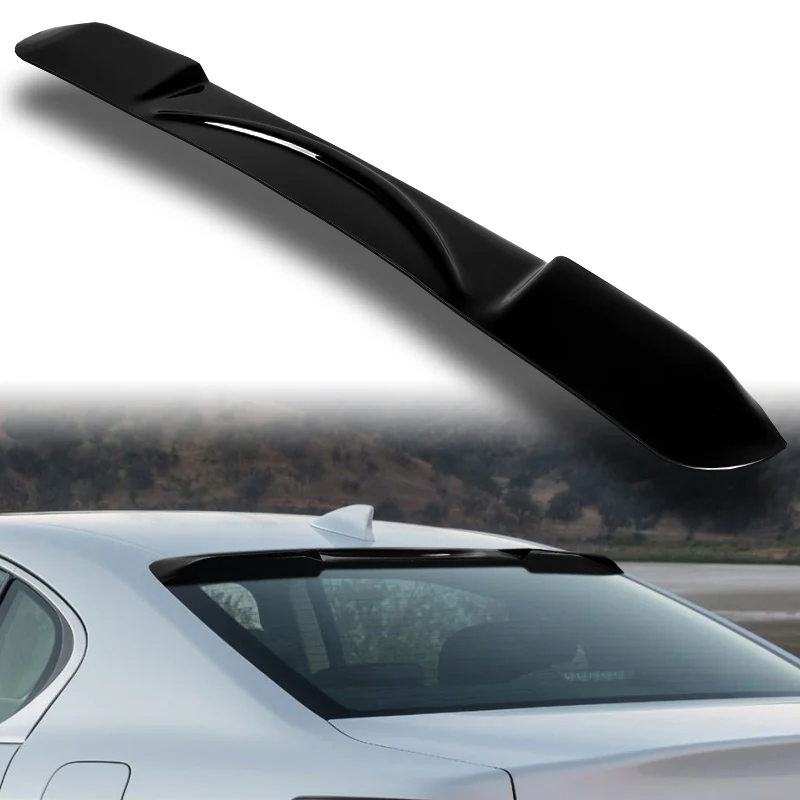 Rear Window Roof Visor Wing Spoiler For 2013-2020 Lexus GS350 / GS450H / GSF 4-DR/Sedan -Black ABS - Image 6