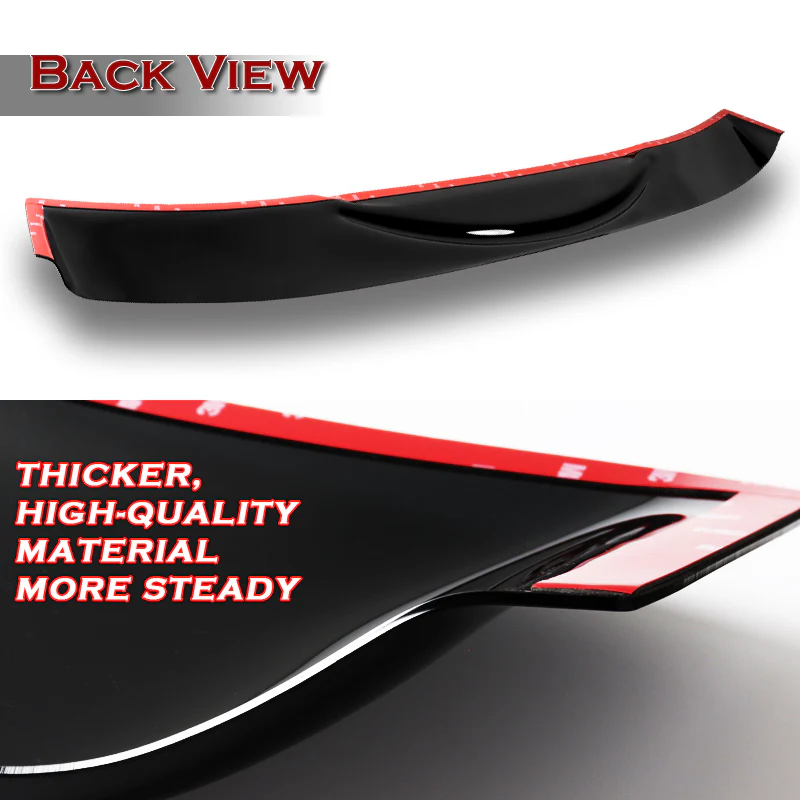 Rear Window Roof Visor Wing Spoiler For 2015-2020 Ford Mustang 2-DR / Coupe -Black ABS - Image 4