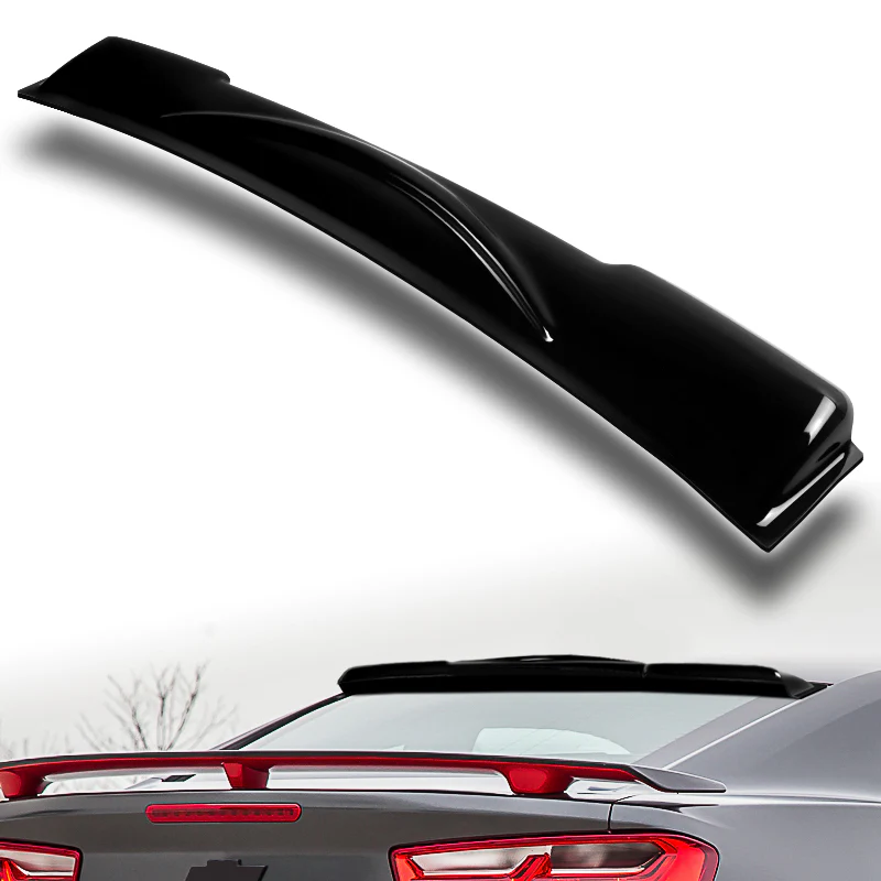 Rear Window Roof Visor Wing Spoiler For 2016-2018 Chevrolet Camaro 2-DR / Coupe -Smoke Acrylic - Image 5