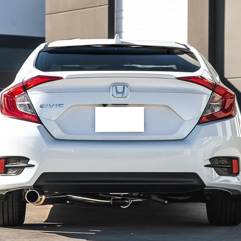 Rear Window Roof Visor Wing Spoiler For 2016-2020 Honda Civic 4-DR / Sedan -Black Acrylic - Image 5