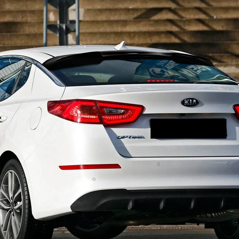 Rear Window Roof Visor Wing Spoiler For 2016-2020 Kia Optima -Black ABS - Image 8
