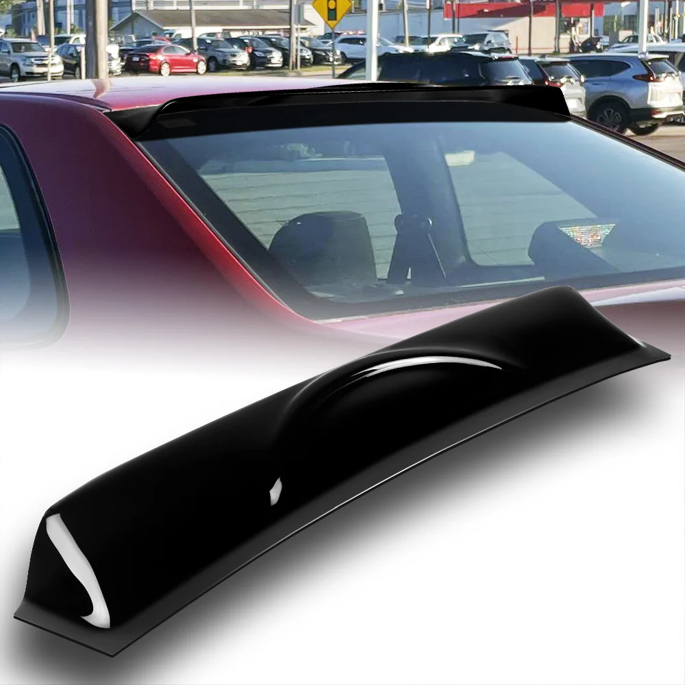Rear Window Roof Visor Wing Spoiler For 1997 - 2001 Honda Prelude -Black Acrylic - Image 6