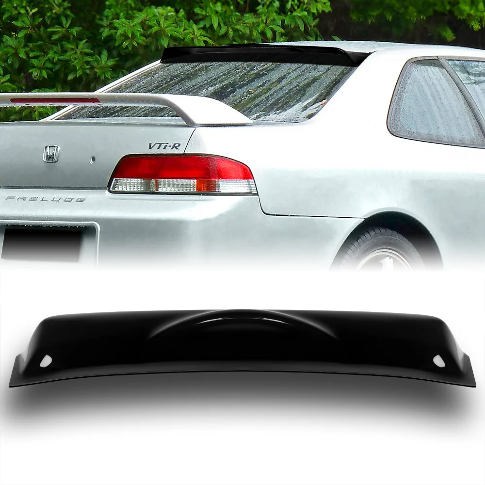 Rear Window Roof Visor Wing Spoiler For 1997 - 2001 Honda Prelude -Black Acrylic - Image 7