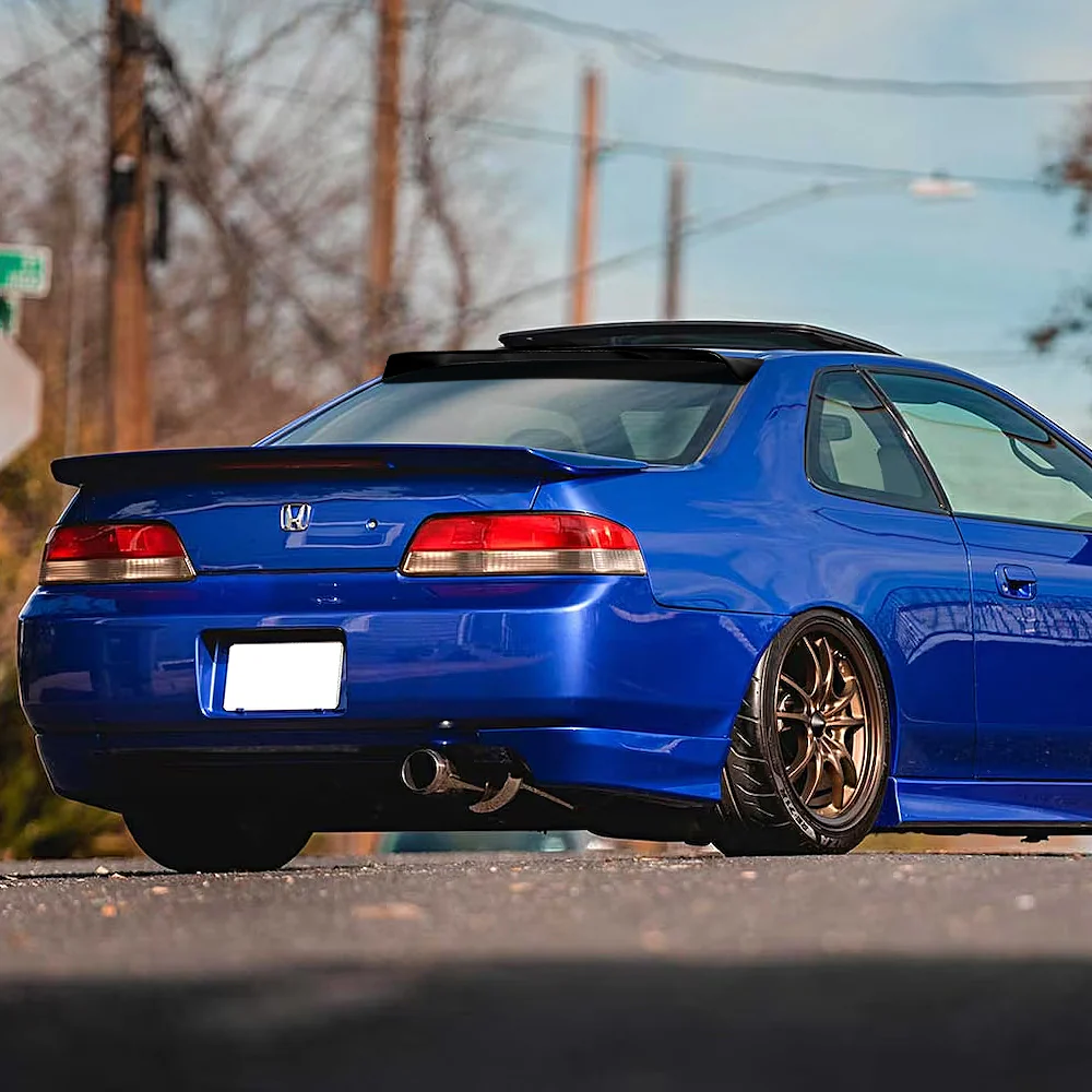Rear Window Roof Visor Wing Spoiler For 1997 - 2001 Honda Prelude -Black Acrylic - Image 8