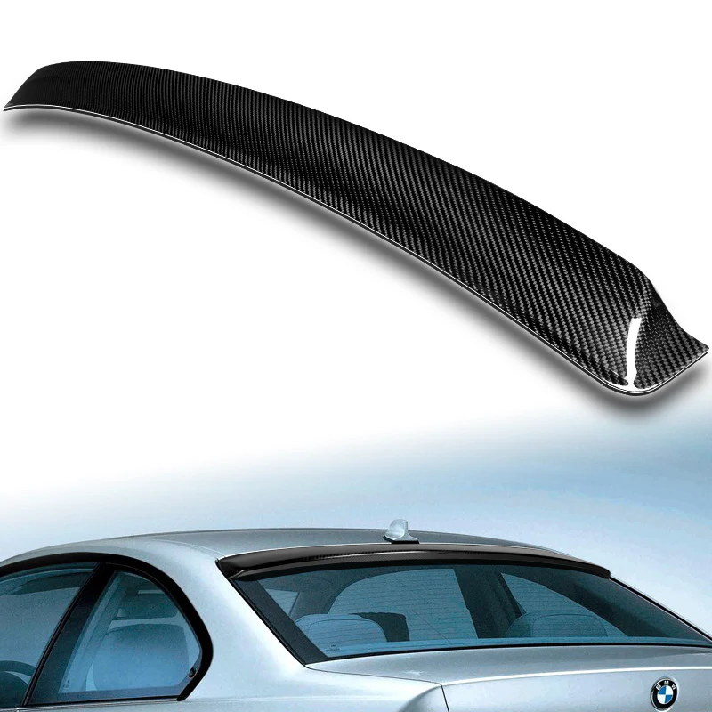 Rear Window Roof Visor Wing Spoiler For 1999-2005 BMW M3 3-Series 2-DR / Coupe -Real Carbon Fiber - Image 5