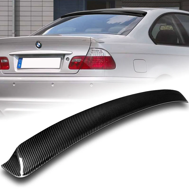 Rear Window Roof Visor Wing Spoiler For 1999-2005 BMW M3 3-Series 2-DR / Coupe -Real Carbon Fiber - Image 6