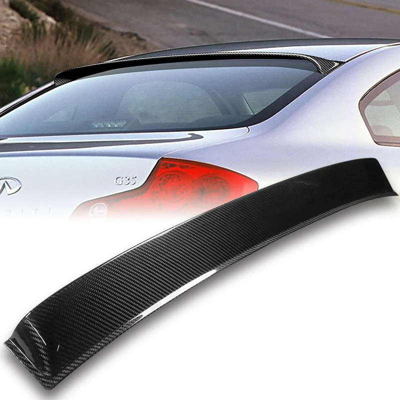 Rear Window Roof Visor Wing Spoiler For 2003-2007 Infiniti G35 2-DR / Coupe -Real Carbon Fiber - Image 7