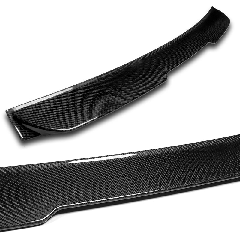 Rear Window Roof Visor Wing Spoiler For 2004-2010 BMW E60 5-Series 4-DR / Sedan -Real Carbon Fiber - Image 2