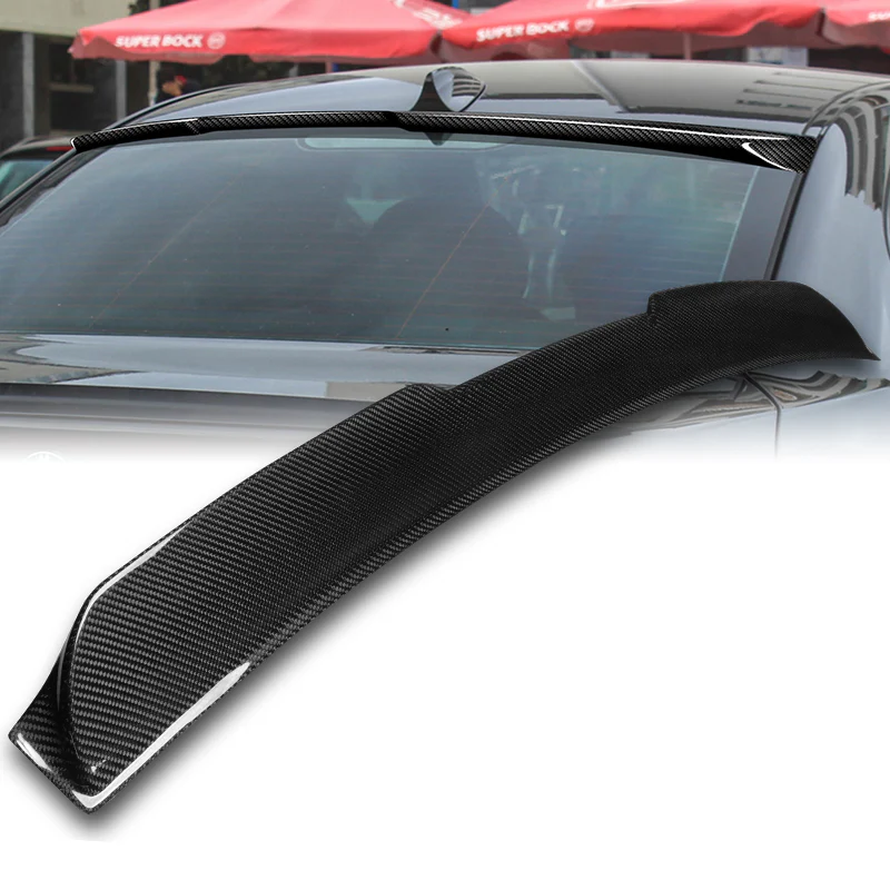 Rear Window Roof Visor Wing Spoiler For 2004-2010 BMW E60 5-Series 4-DR / Sedan -Real Carbon Fiber - Image 6