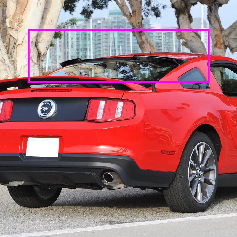 Rear Window Roof Visor Wing Spoiler For 2005 - 2014 Ford Mustang Coupe -Real Carbon Fiber - Image 5