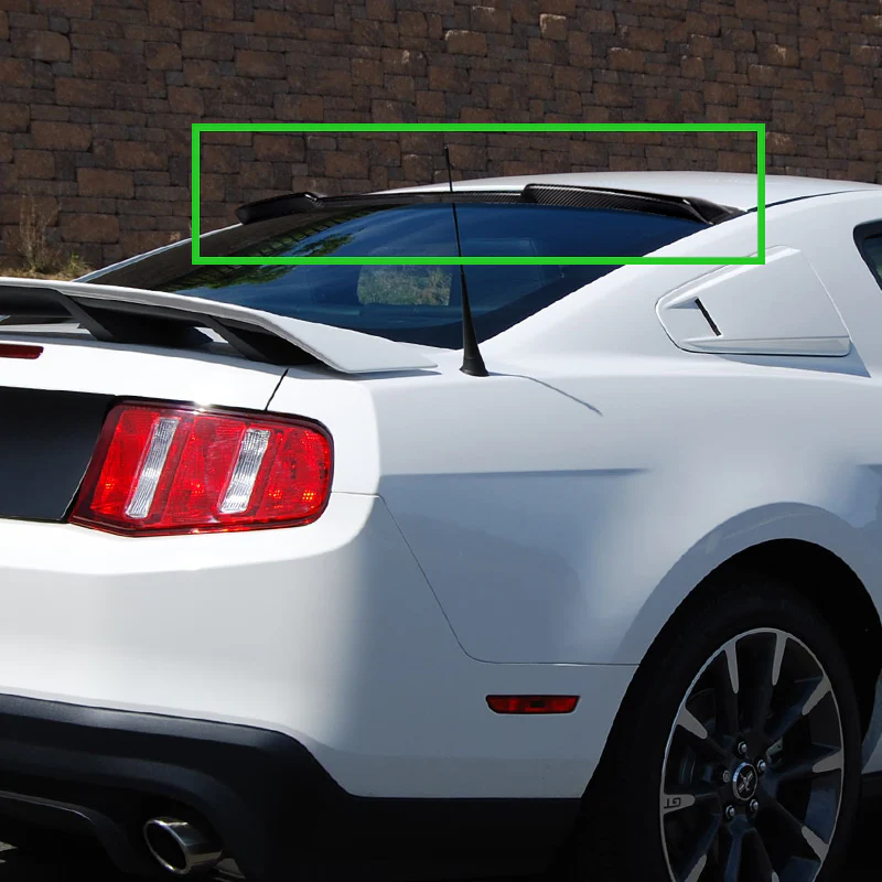 Rear Window Roof Visor Wing Spoiler For 2005 - 2014 Ford Mustang Coupe -Real Carbon Fiber - Image 6