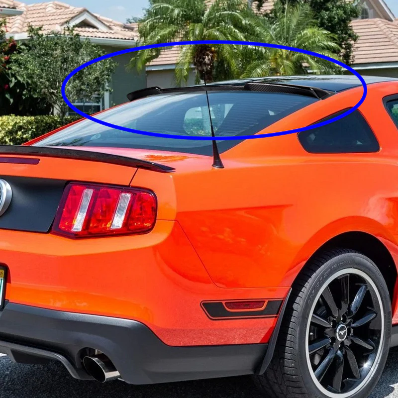 Rear Window Roof Visor Wing Spoiler For 2005 - 2014 Ford Mustang Coupe -Real Carbon Fiber - Image 7