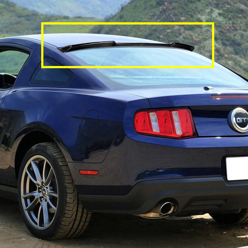 Rear Window Roof Visor Wing Spoiler For 2005 - 2014 Ford Mustang Coupe -Real Carbon Fiber - Image 8
