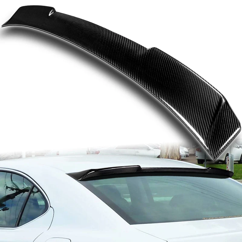 Rear Window Roof Visor Wing Spoiler For 2006-2013 Lexus IS250 IS350 IS-F -Real Carbon Fiber - Image 5